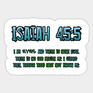 Isaiah 45:5 Sticker